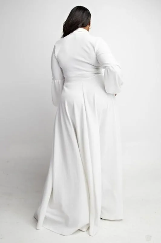 Bow Lantern Sleeve Maxi Dress