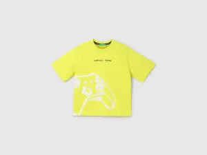 Boxy Fit Crew Neck Printed Boy's T-Shirt