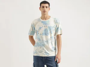 Boxy Fit Round Neck Floral T-Shirt
