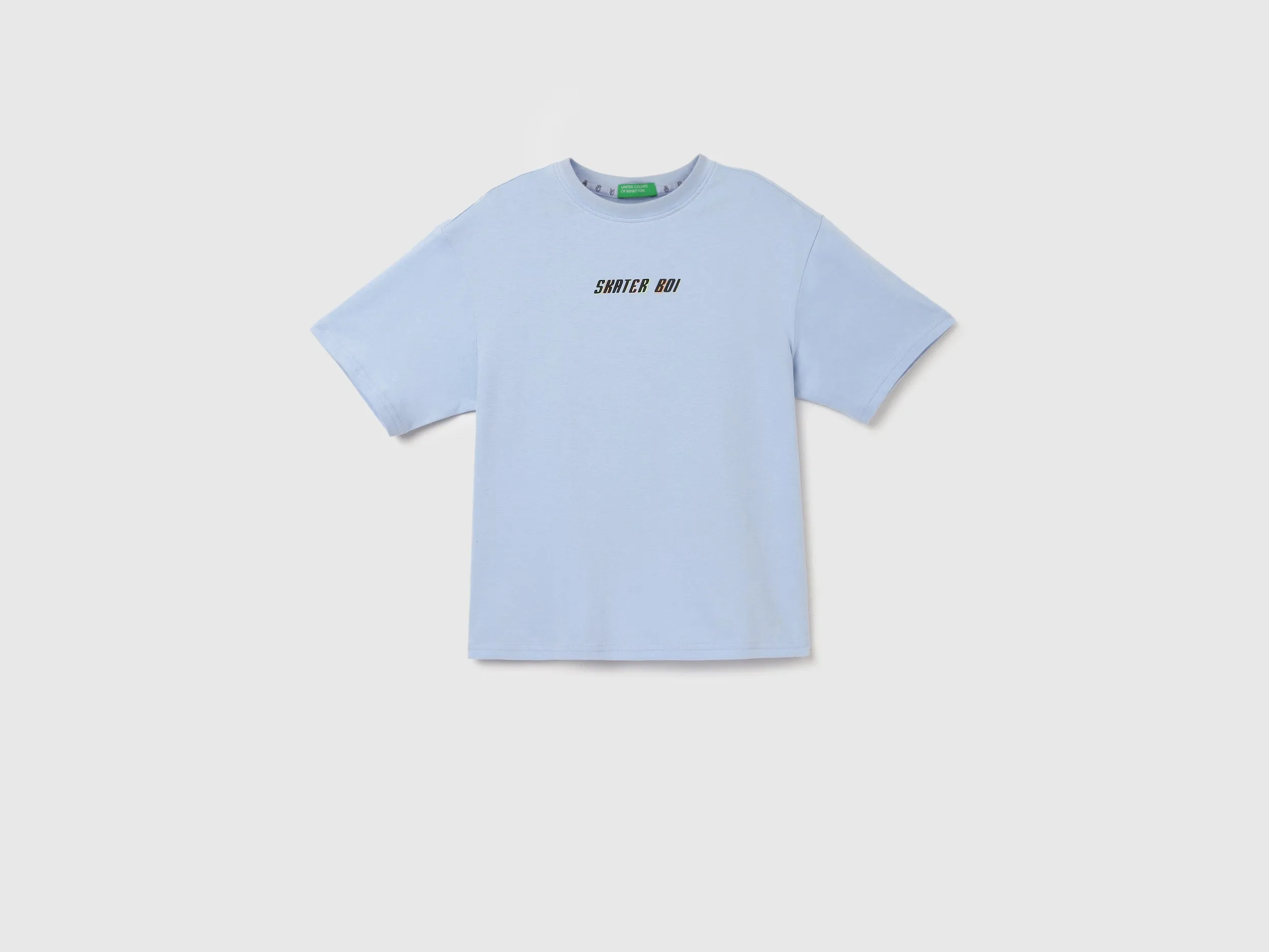 Boxy Fit Round Neck Printed T-Shirt
