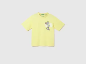 Boxy Fit Round Neck Printed T-Shirt