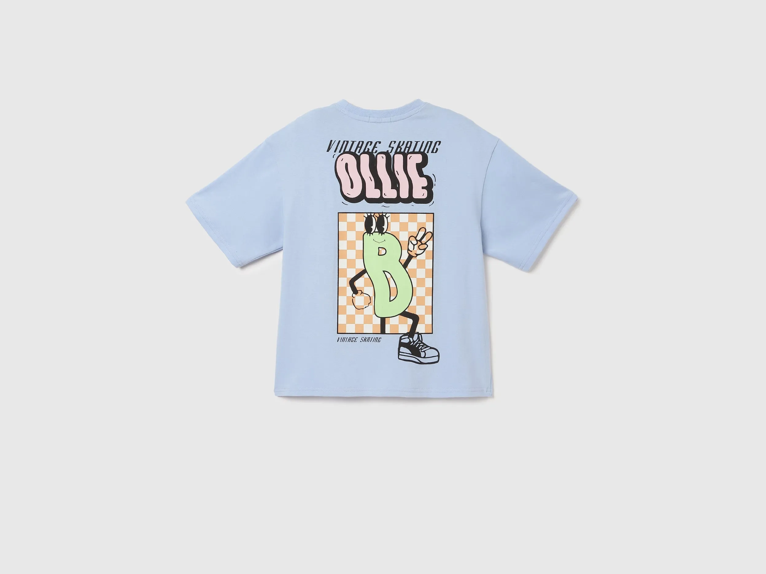 Boxy Fit Round Neck Printed T-Shirt