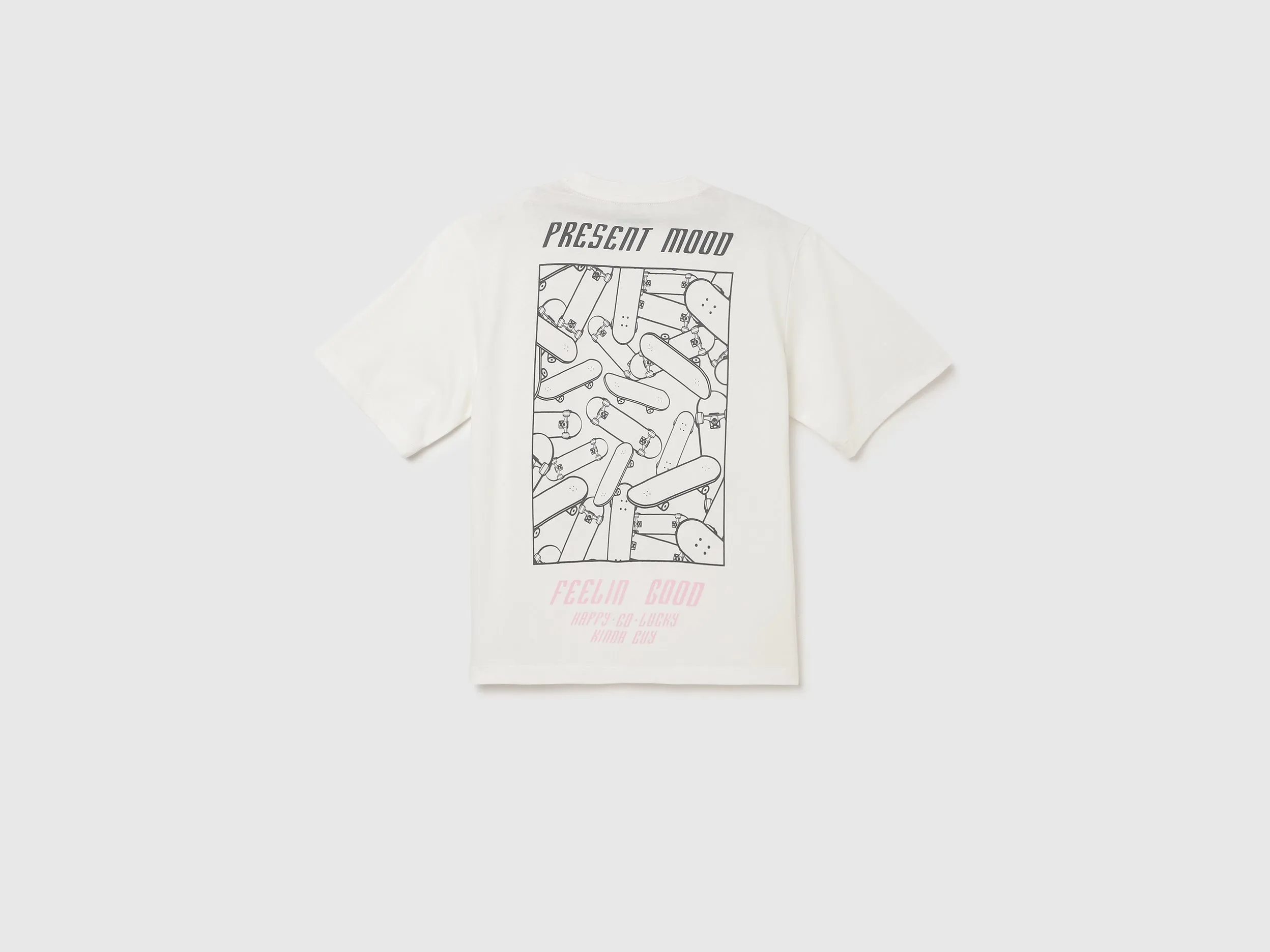 Boxy Fit Round Neck Printed T-shirts