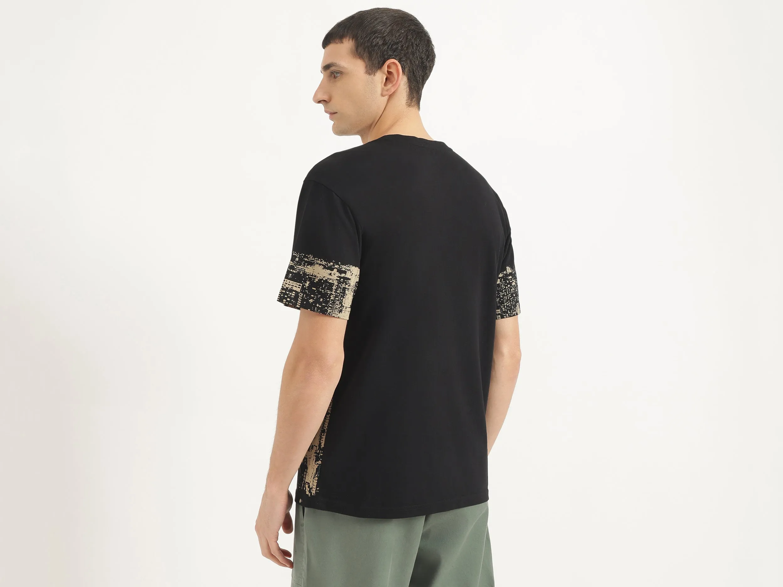 Boxy Fit Round Neck Printed Tshirt