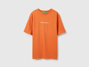 Boxy Fit Round Neck Printed Tshirt