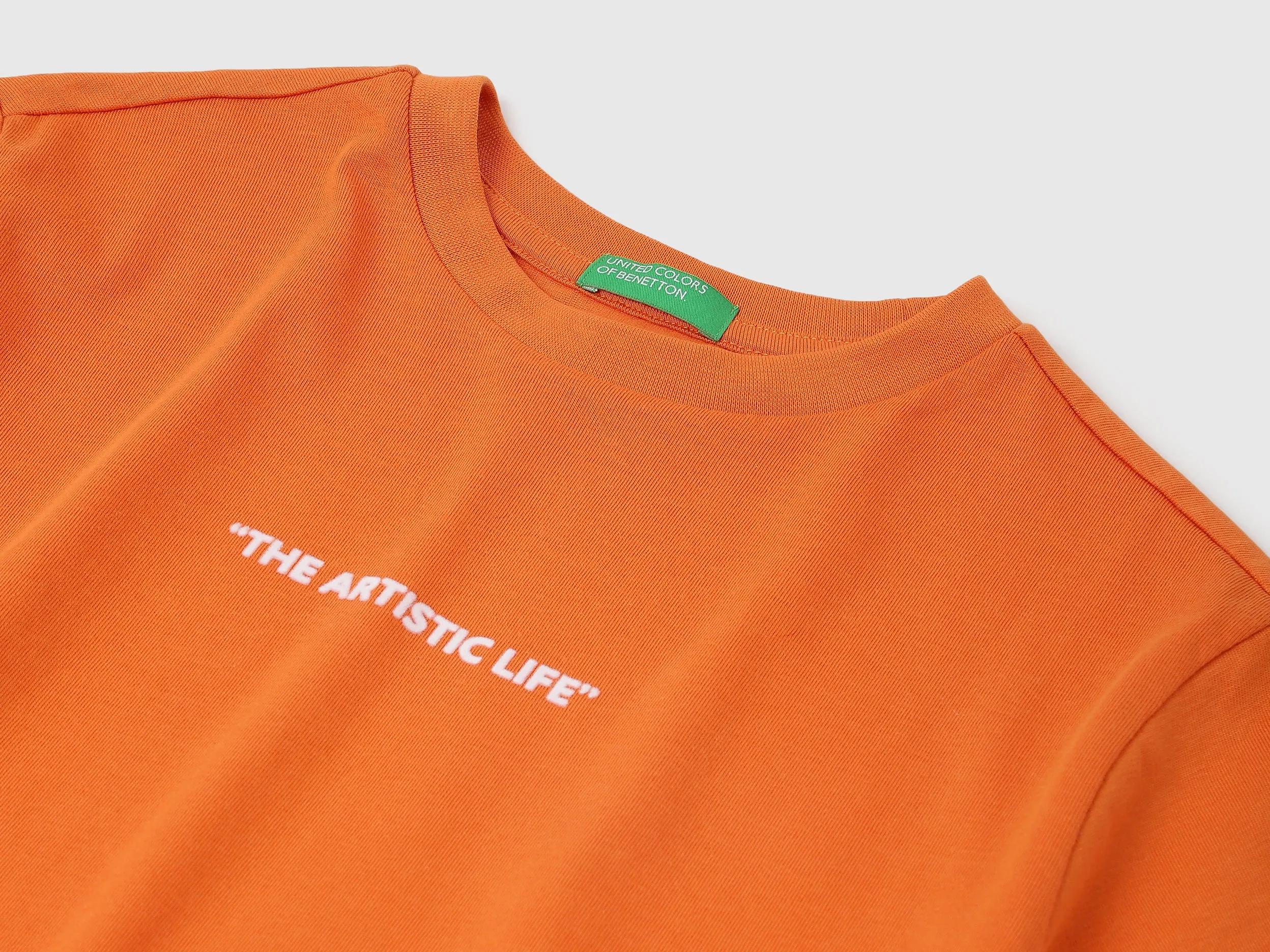 Boxy Fit Round Neck Printed Tshirt