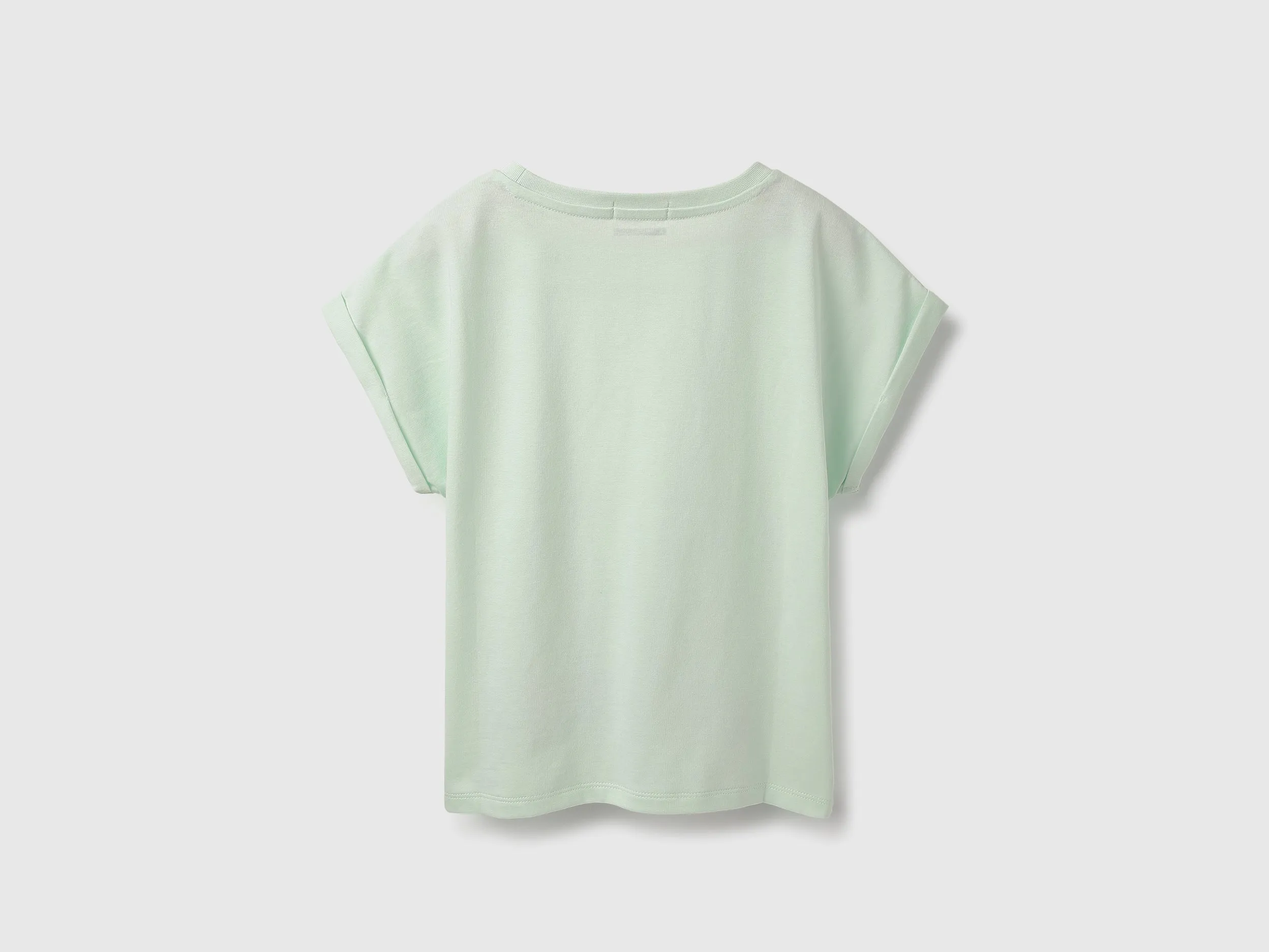 Boxy Fit Round Neck Printed Tshirt