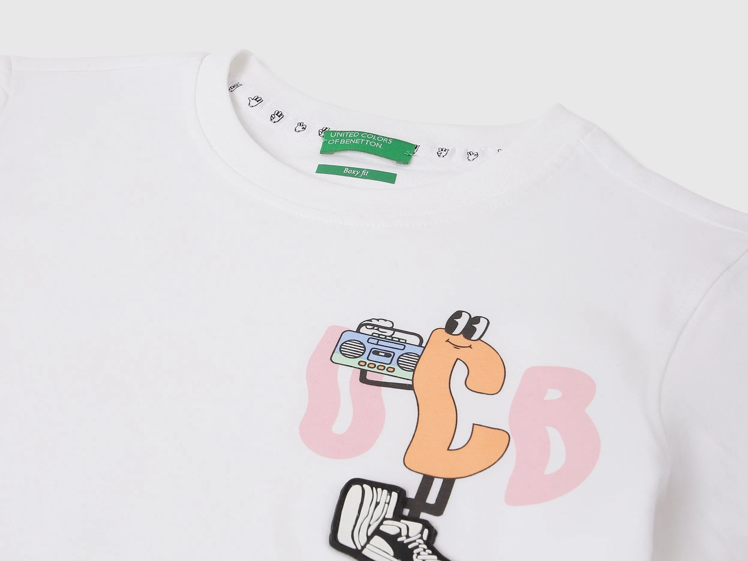 Boxy Fit Round Neck Solid T-shirts