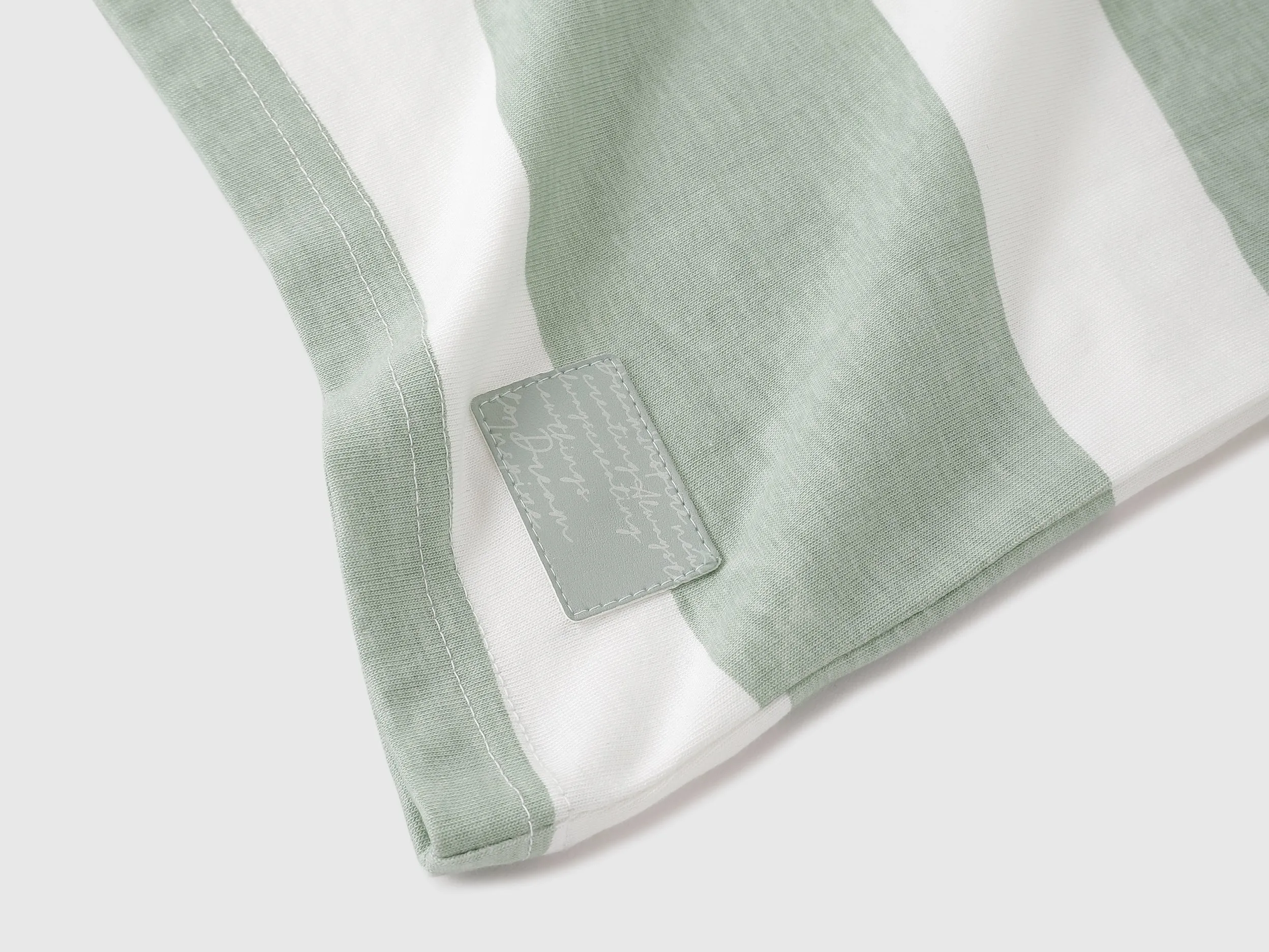 Boxy Fit Round Neck Striped Tshirt