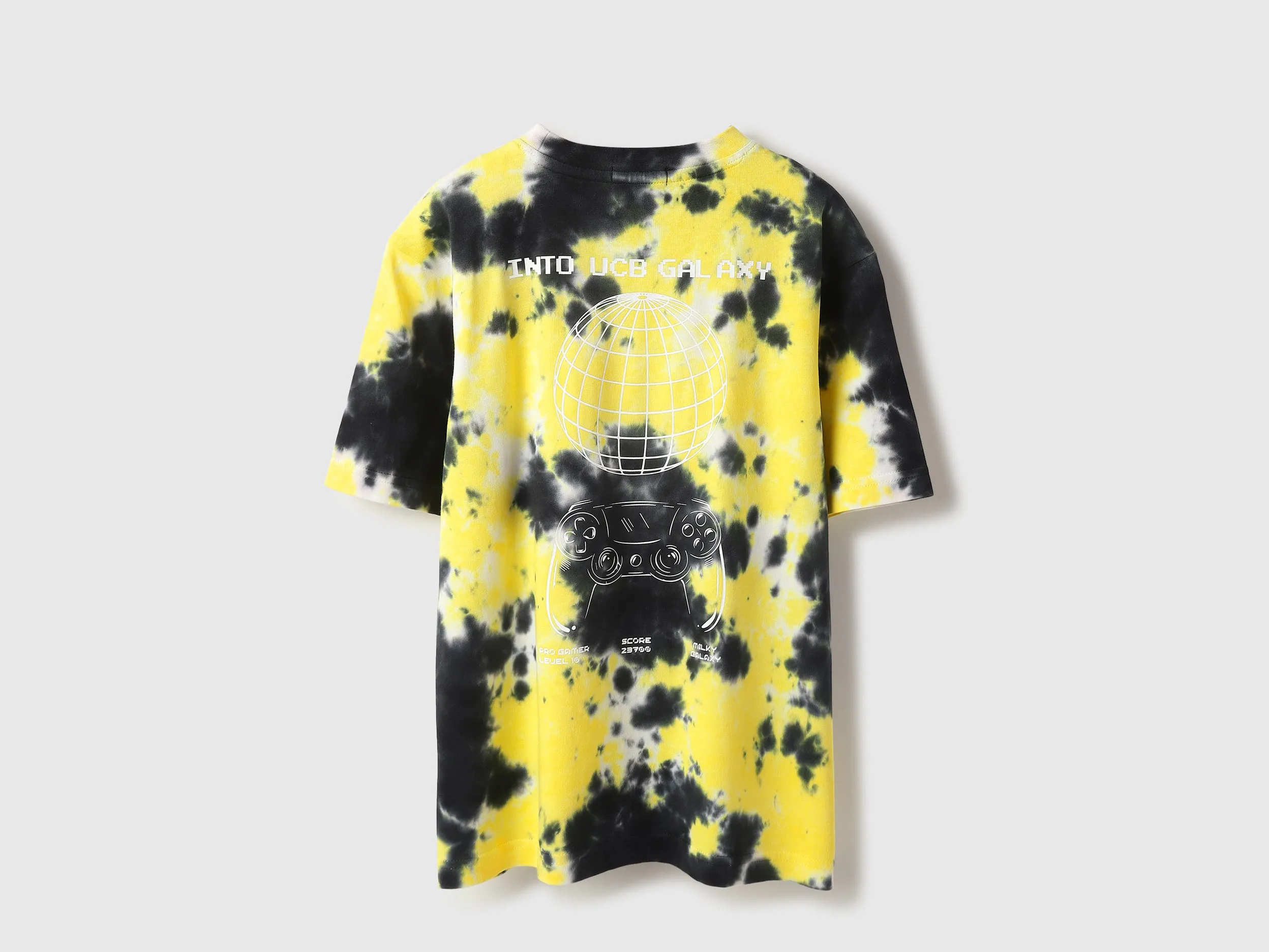 Boxy Fit Round Neck Tie & Dye T-Shirt