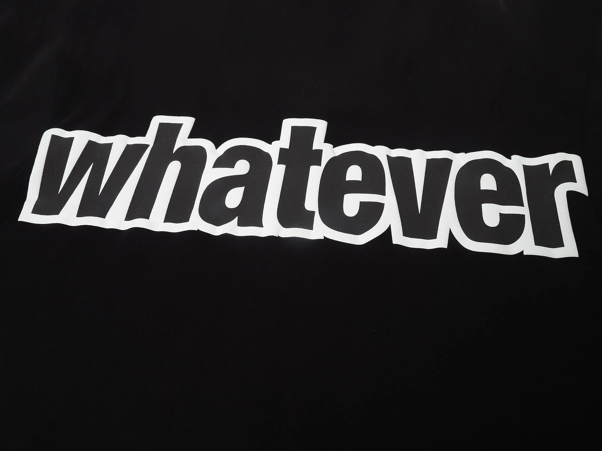 Boxy Fit Round Neck Typography Printed T-shirt