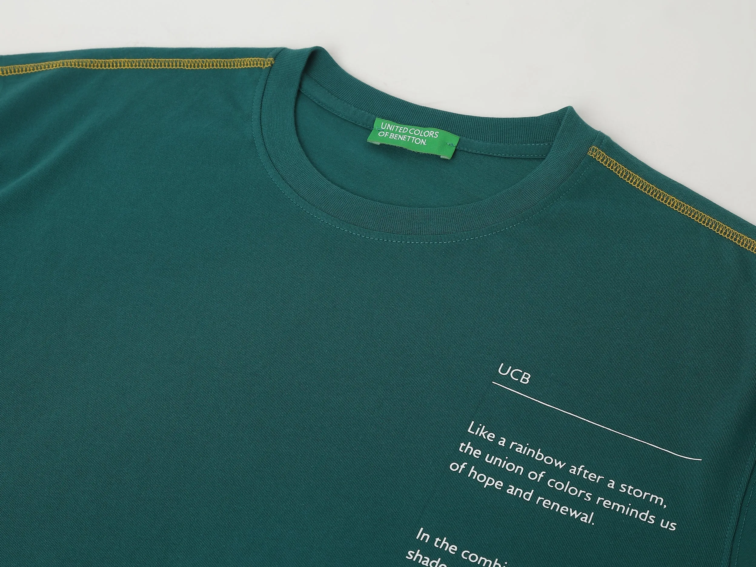 Boxy Fit Round Neck Typography Tshirt