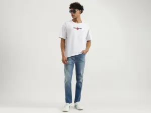 Boxy Round Neck Graphic Print T-Shirt