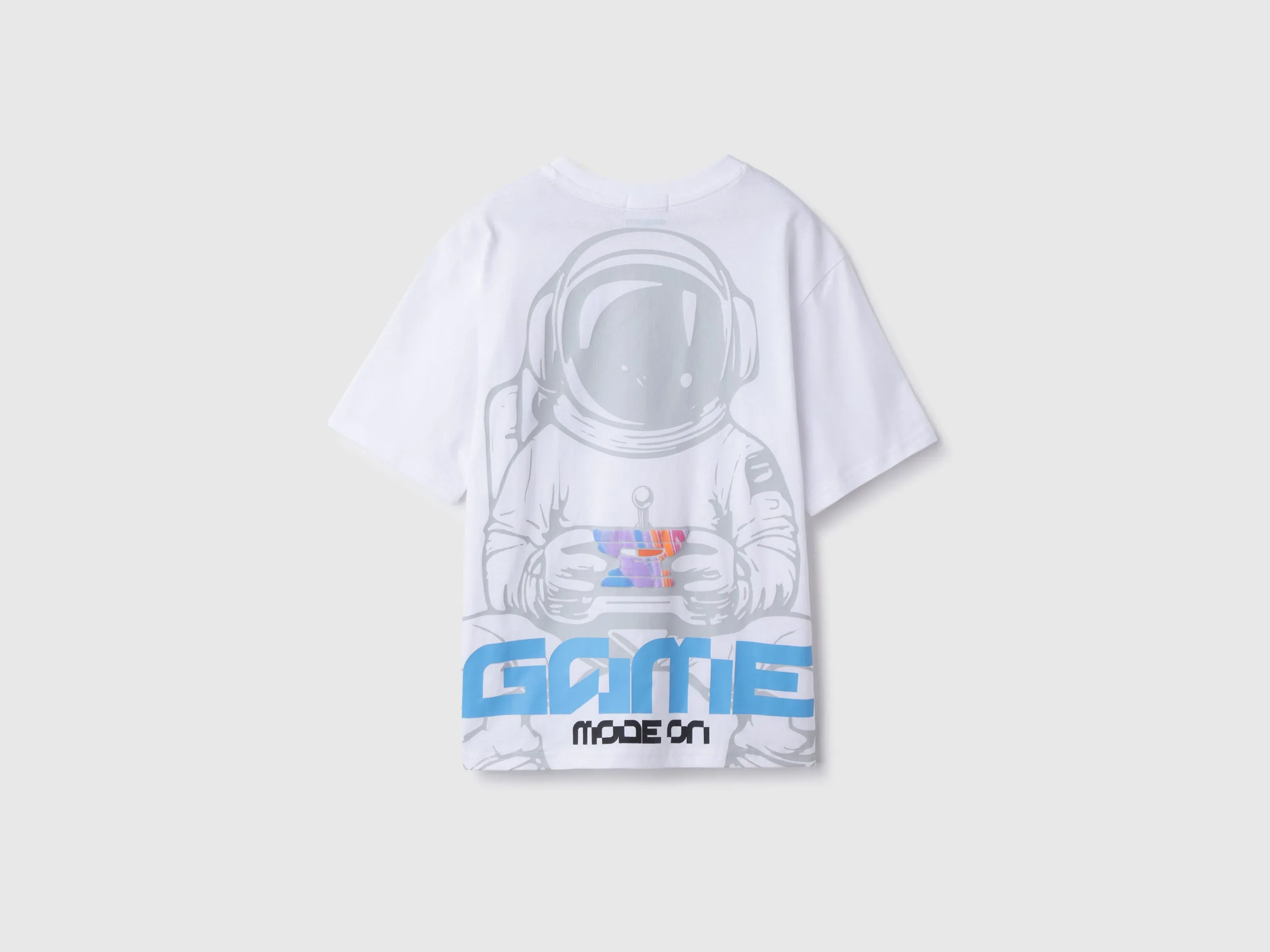 Boxy Round Neck Printed T-Shirt