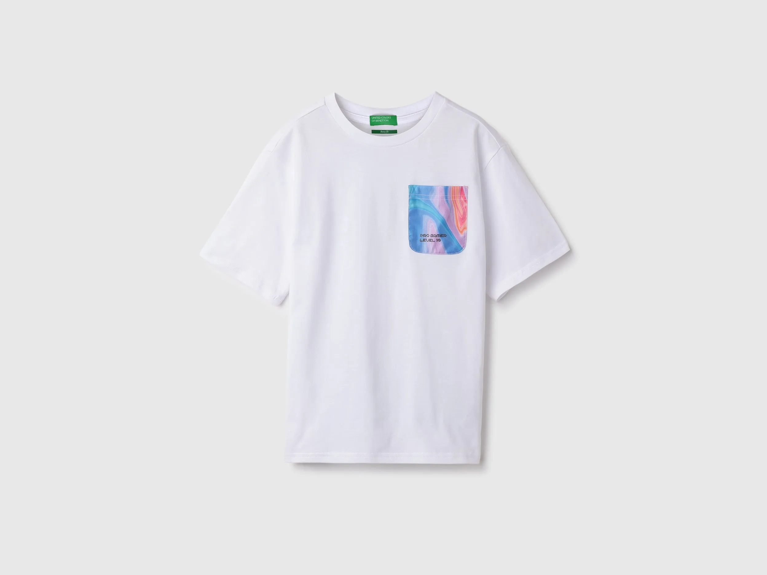 Boxy Round Neck Printed T-Shirt