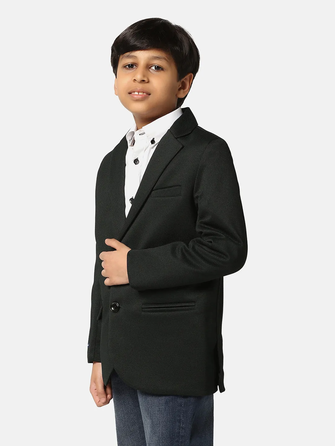 Boys Green Blazer