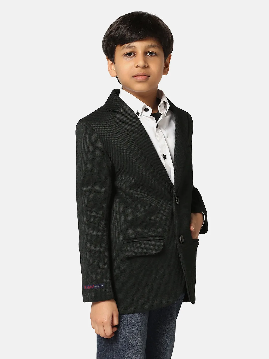 Boys Green Blazer