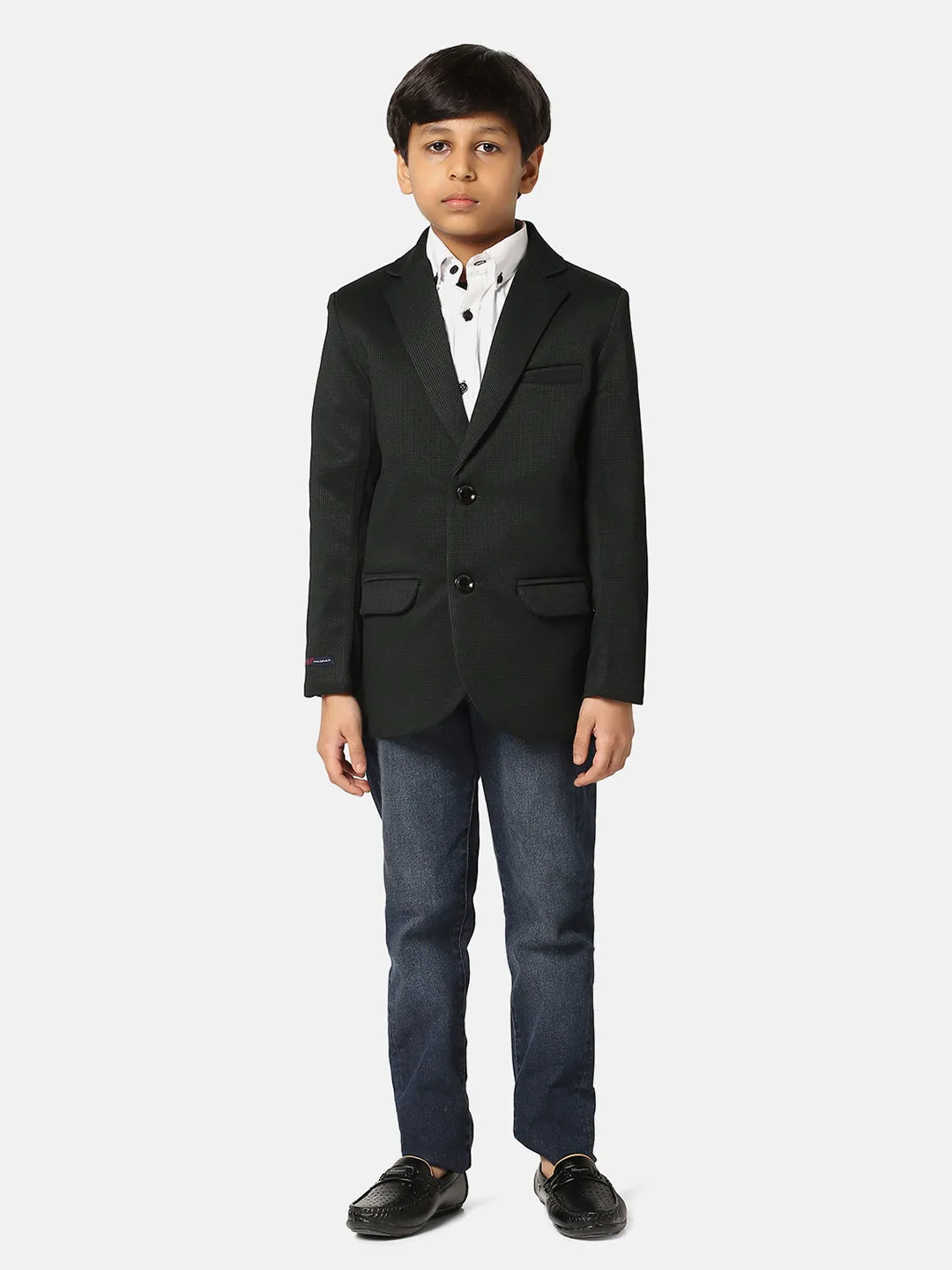 Boys Green Blazer