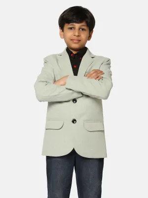 Boys Green Suede Blazer