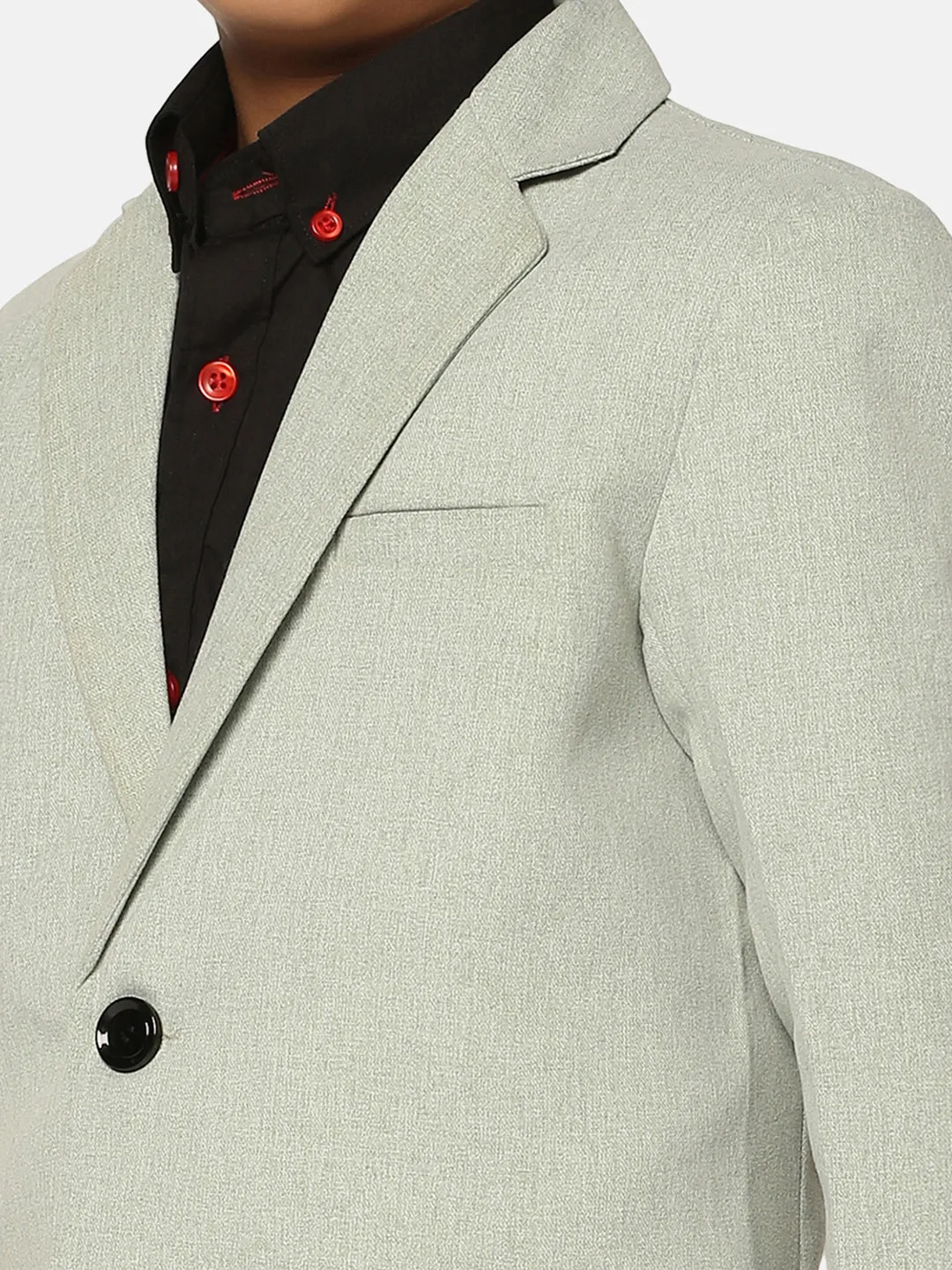Boys Green Suede Blazer
