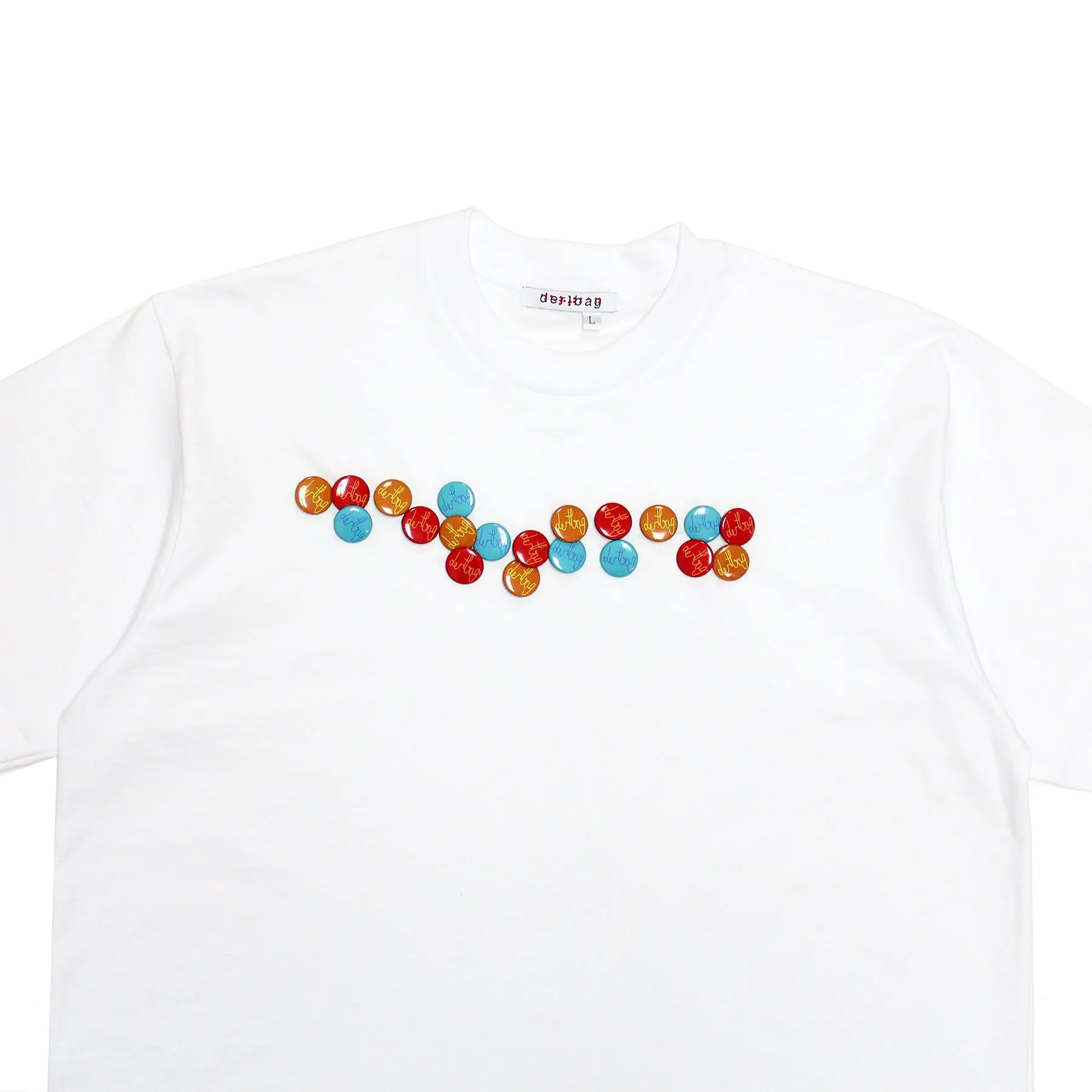 Braille Pins Single Stitch Tee (White)