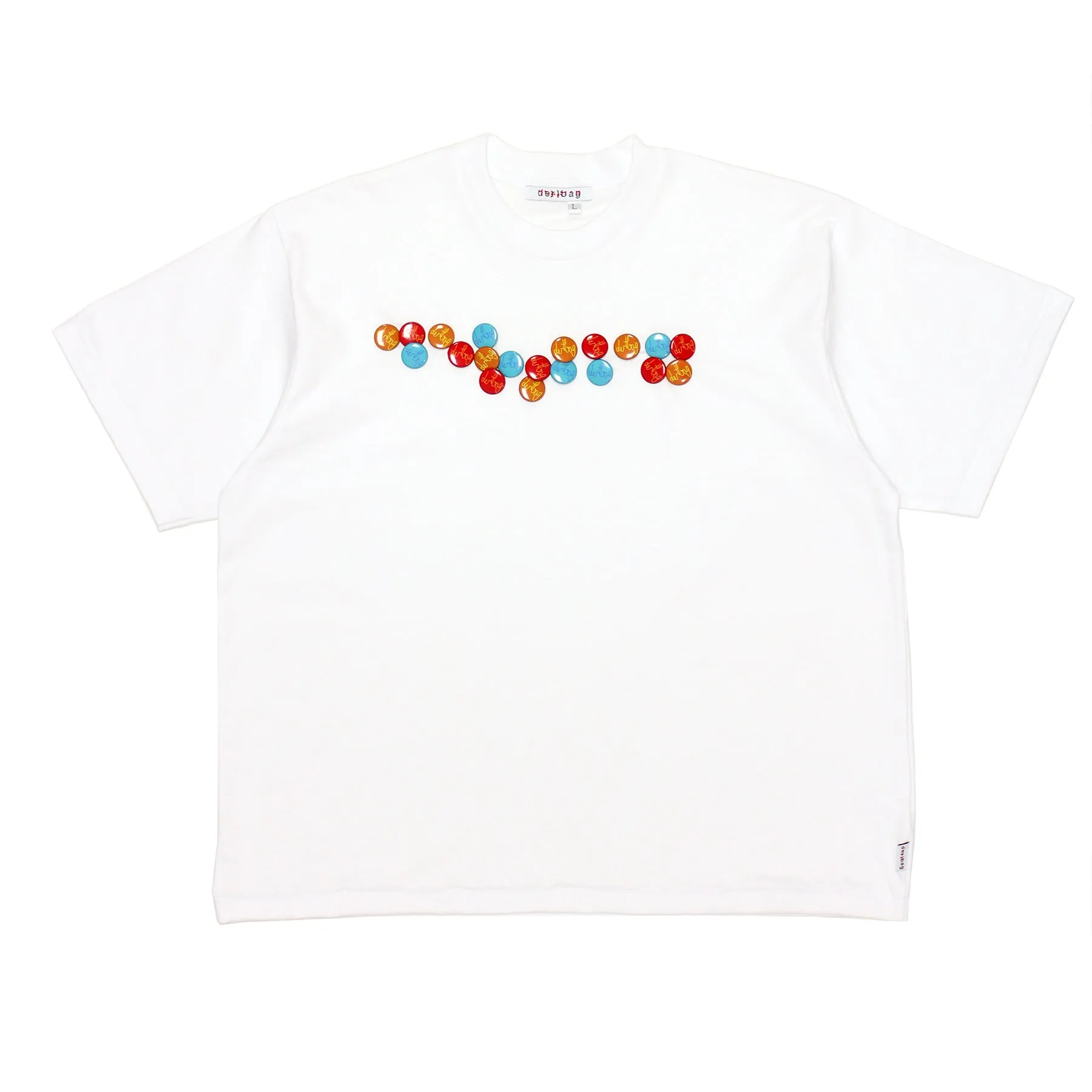 Braille Pins Single Stitch Tee (White)