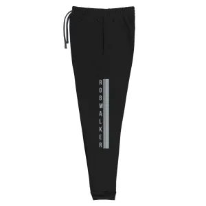 Branded Gray and white Logo Unisex Joggers