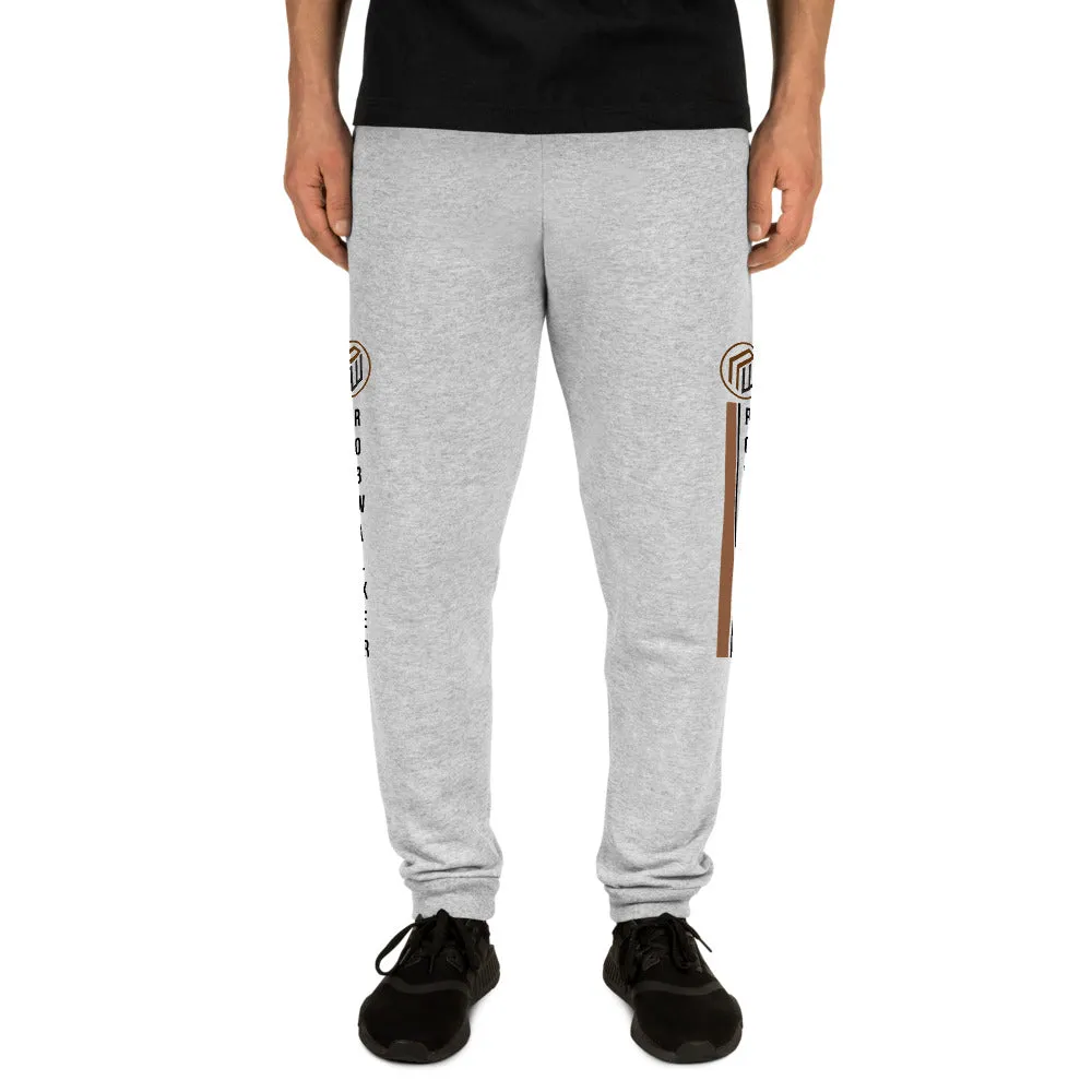 Branded Pinstripe logo Unisex Joggers