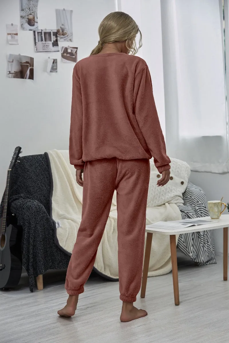 Brick Crewneck Sweatshirt & Joggers