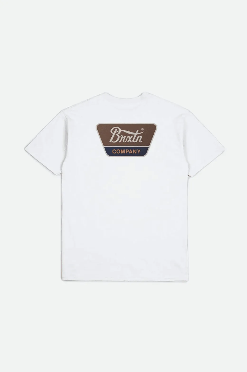 BRIXTON Linwood S/S STT - White/Sepia/Beige