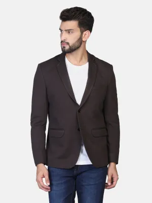 Brown Stretchable Blazer
