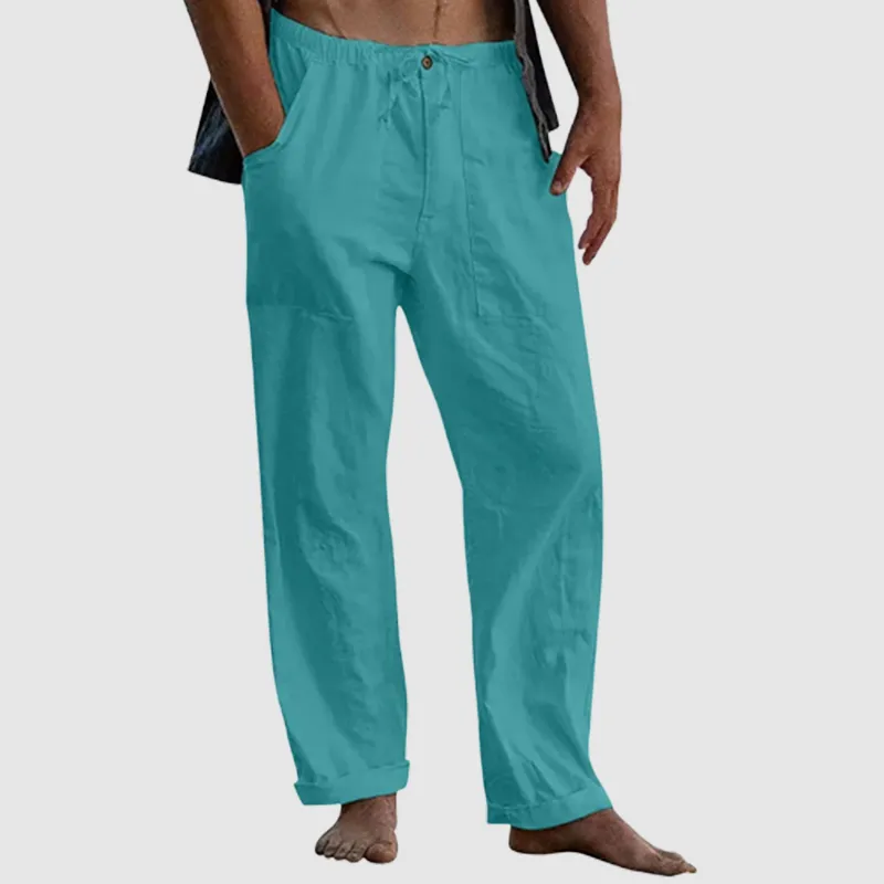 Bruno Linen Relaxed Fit Pants