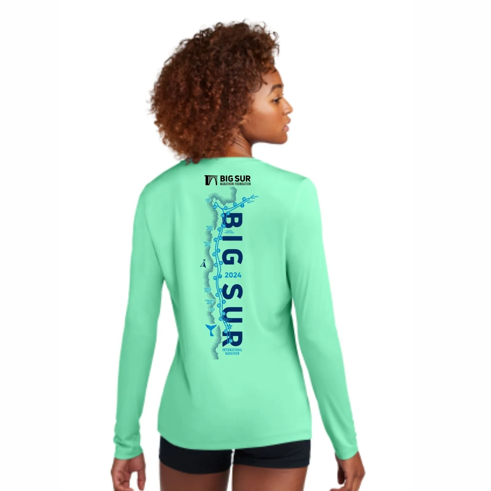 BSIM Women's LS Tech Tee -Seafoam- 2024 Finisher
