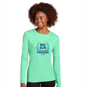 BSIM Women's LS Tech Tee -Seafoam- 2024 Finisher