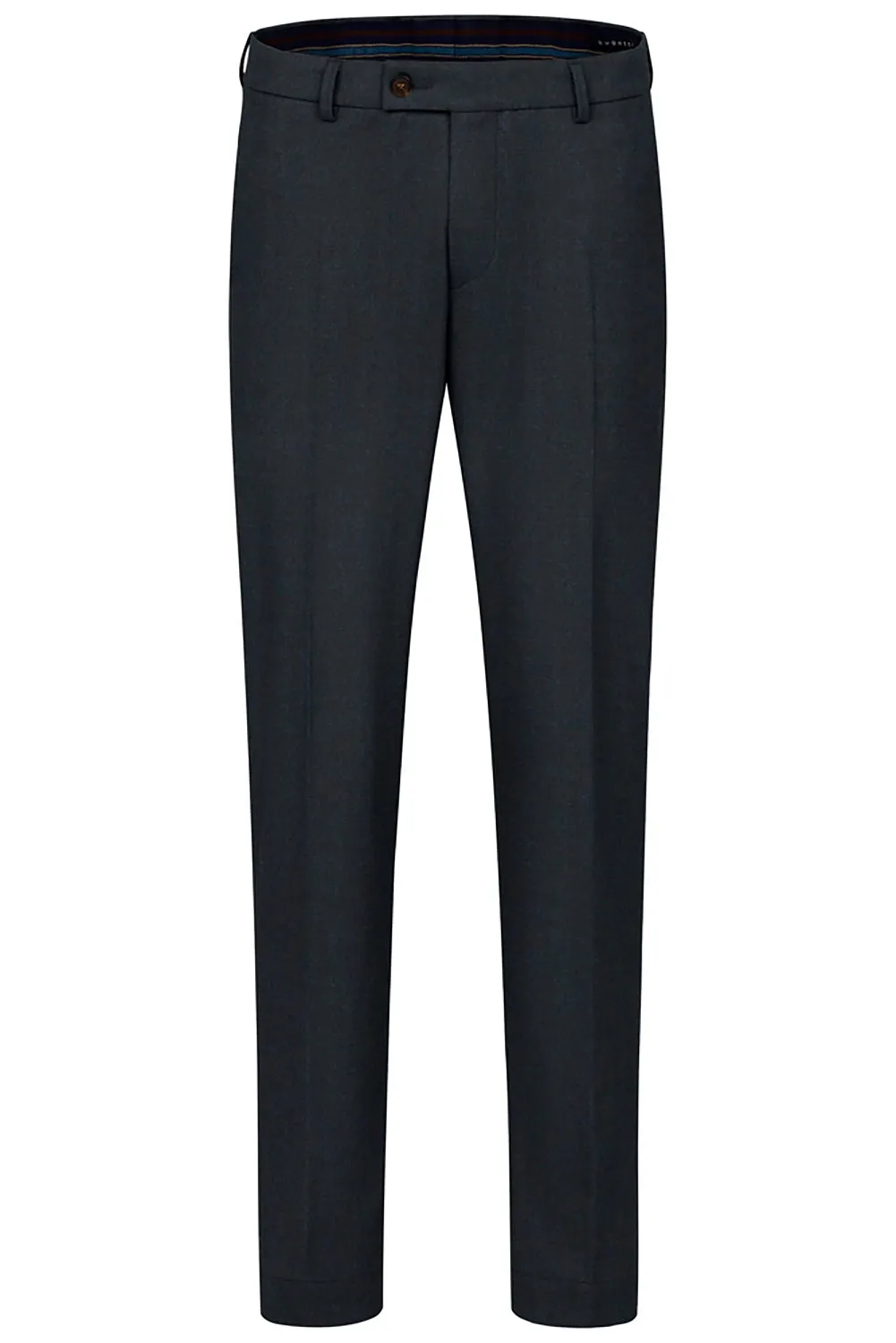 BUGATTI SINGLE PLEAT TAPERED FLANNEL STRETCH TROUSER 66185B