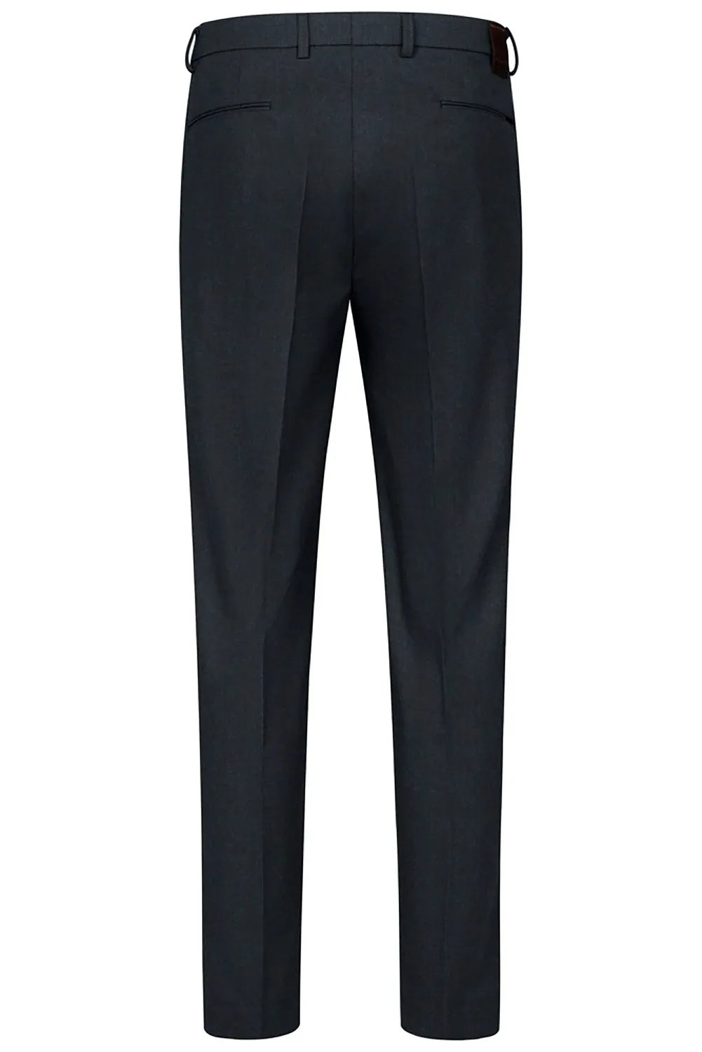 BUGATTI SINGLE PLEAT TAPERED FLANNEL STRETCH TROUSER 66185B