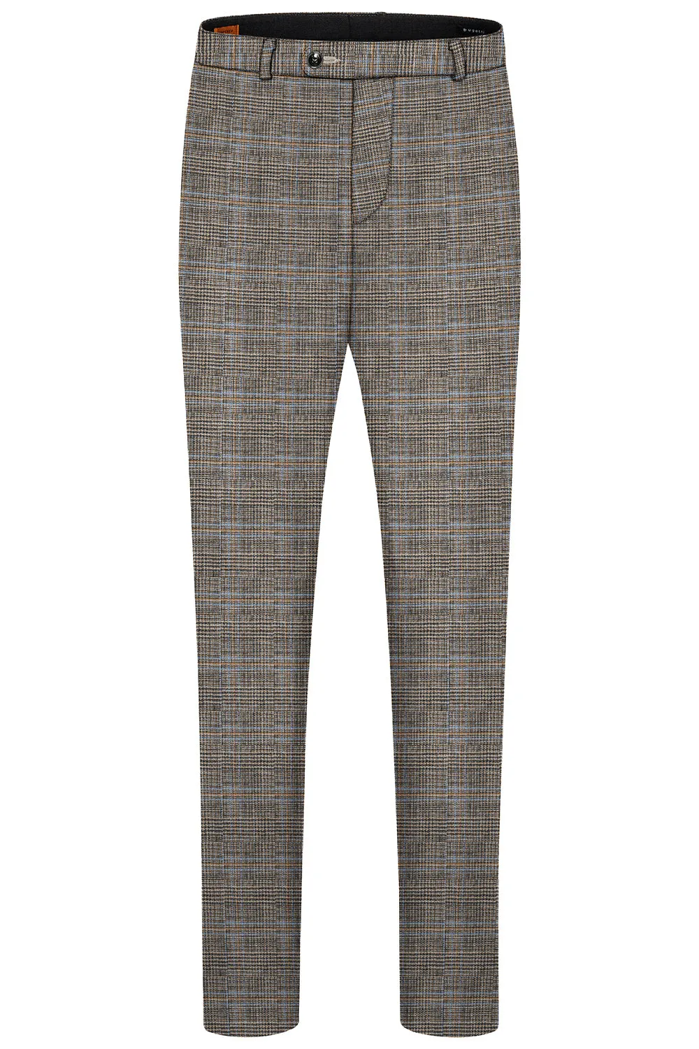 BUGATTI STRETCH TAPERED FIT POW CHECK TROUSER 46180
