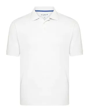 BURKE CREW POLO - SHORT SLEEVE - WHITE
