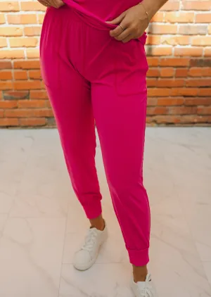 Butter Yoga Jogger - Sonic Pink