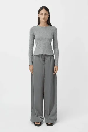 CAMILLA & MARC Renee Fitted Long Sleeve Tee - Grey Marle