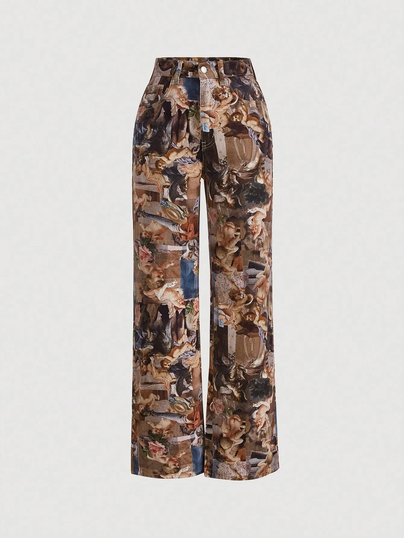 Cherry Vibes: Jeans MOD de pierna ancha en