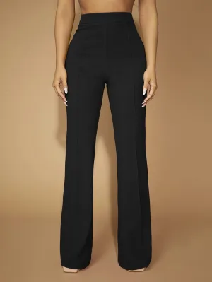 Cherry Vibes Pantalones Acampanados de Talle Alto en