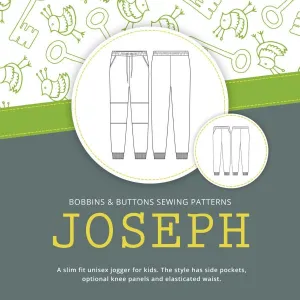 Children's Jogging Trouser Pattern - Joseph From Bobbins and Buttons
