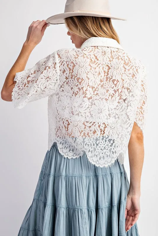 Christine Lace Crop Top