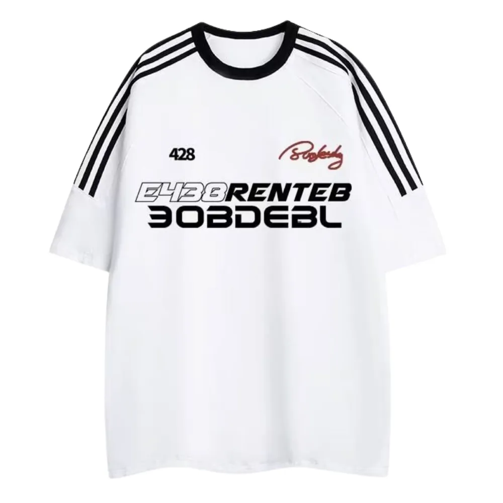 Classic Raglan Printed Cotton T-shirt