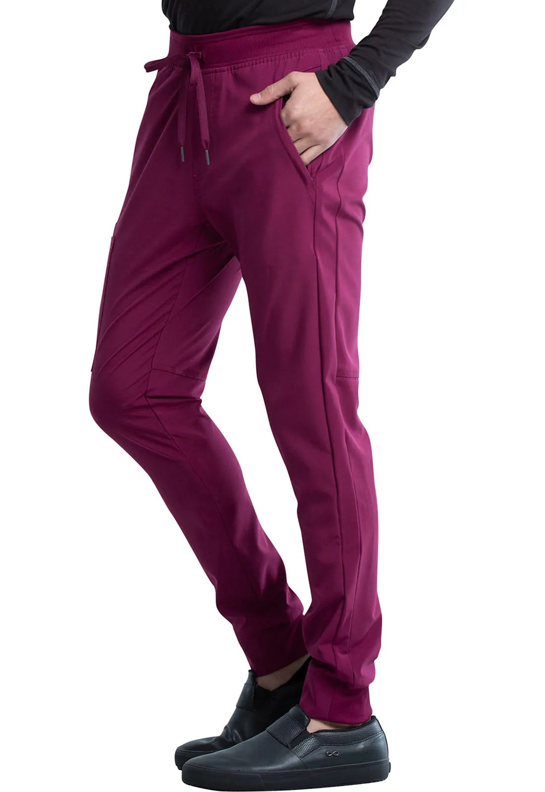 Classics CK004A Men's Mid Rise Jogger Wine