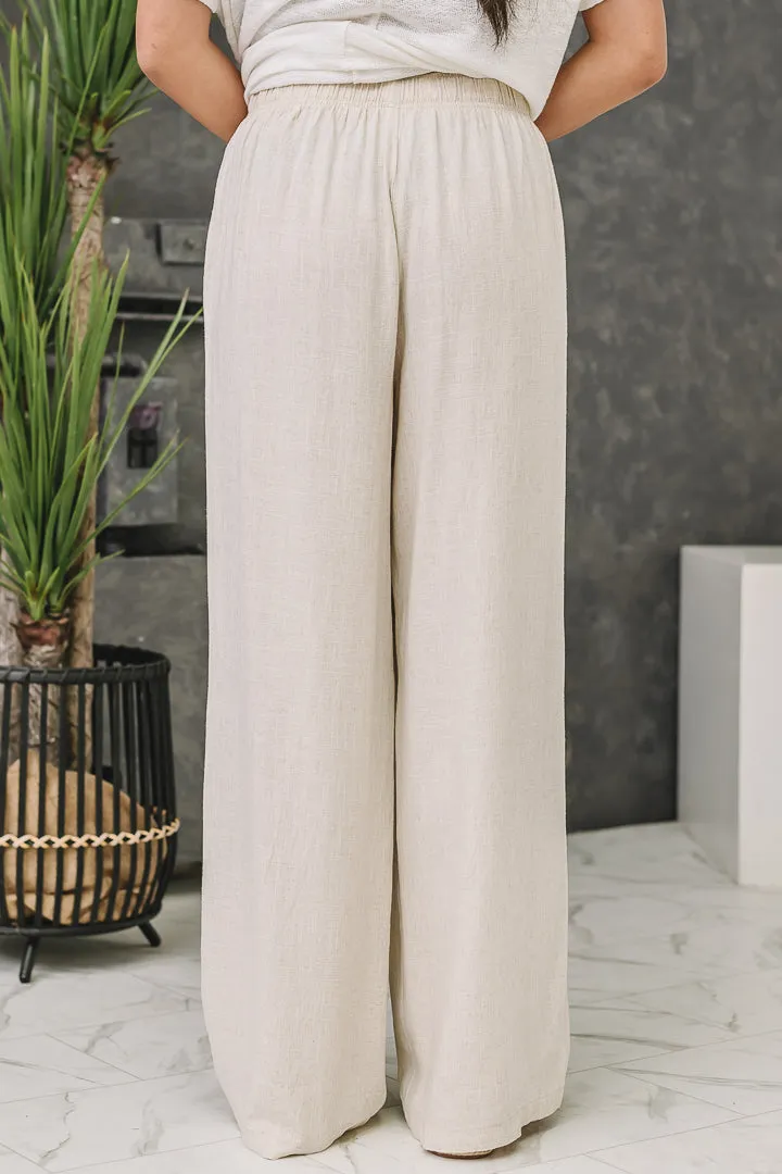 Coastal Ease Linen Wide Leg Pants