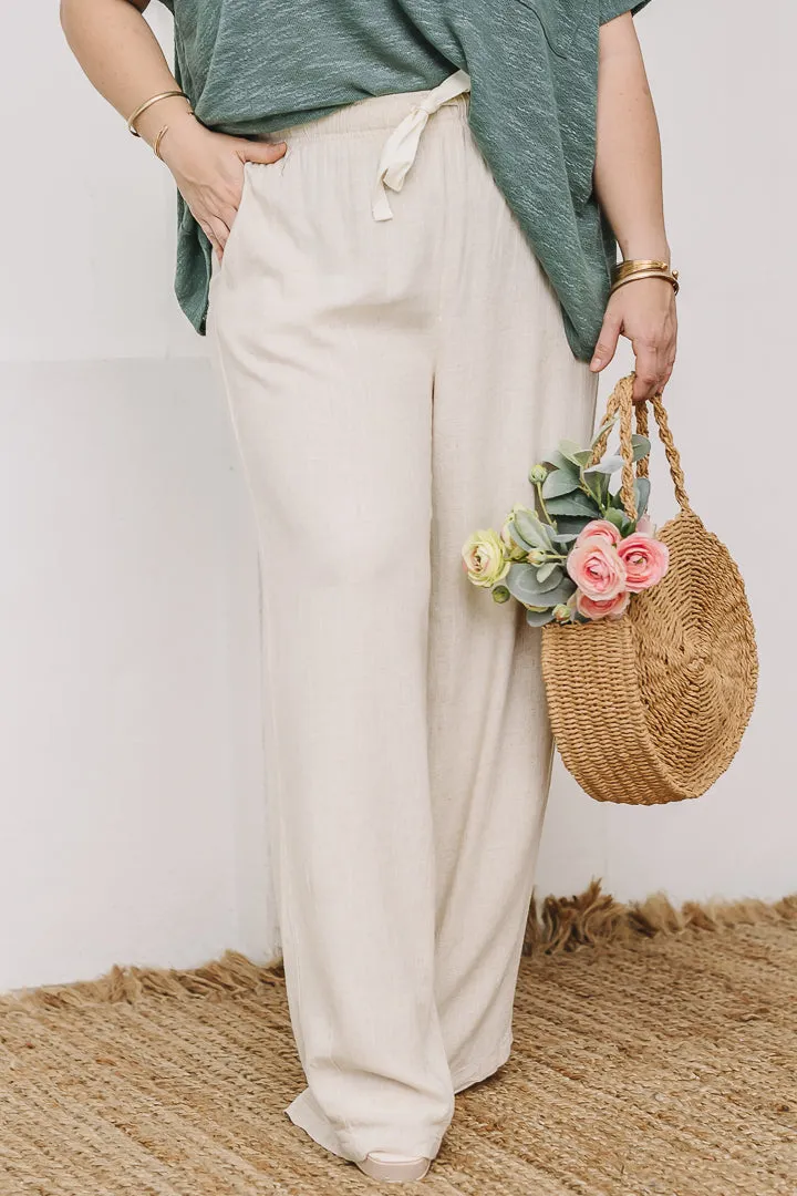 Coastal Ease Linen Wide Leg Pants