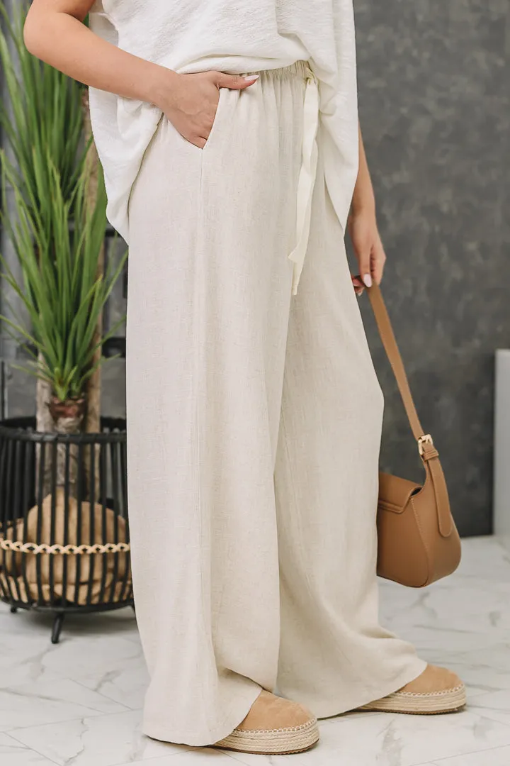 Coastal Ease Linen Wide Leg Pants