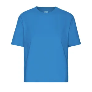COLORFUL STANDARD Organic Boxy Crop Tee pacific blue